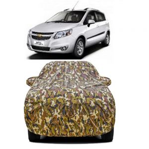 Waterproof Car Body Cover Compatible with Sail Hatchback with Mirror Pockets (Jungle Print)